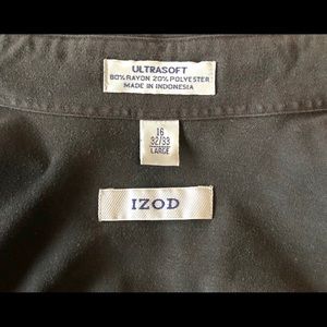 Ultra soft IZOD black shirt - Long sleeve 16 32/33